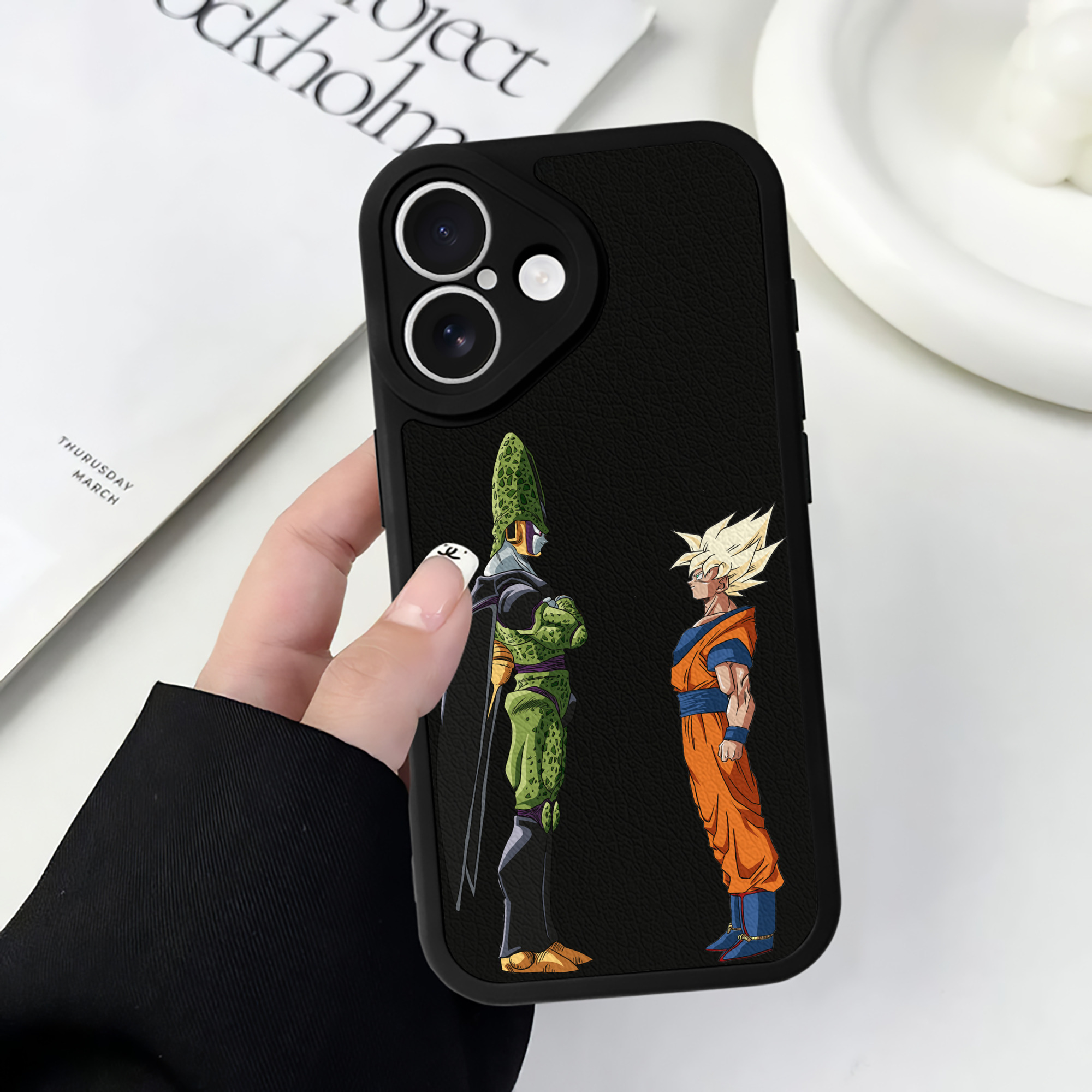 （画像用） ドラゴンボール DRAGON BALL 【iPhone 16シリーズ対応】シリコンスマホケース（レザー調） 材質：シリコン